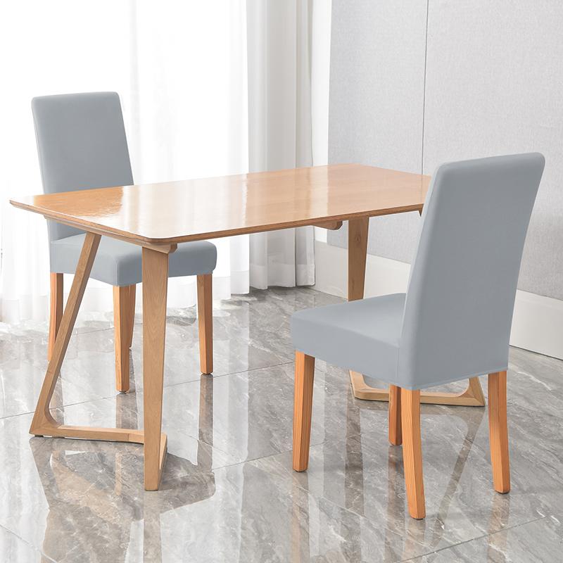 1 2 4 6pcs Solid Color Chair Cover Stretch Spandex Elastic Slipcovers Chair Covers For Dining Room Kitchen Wedding Banquet Hotel for Home