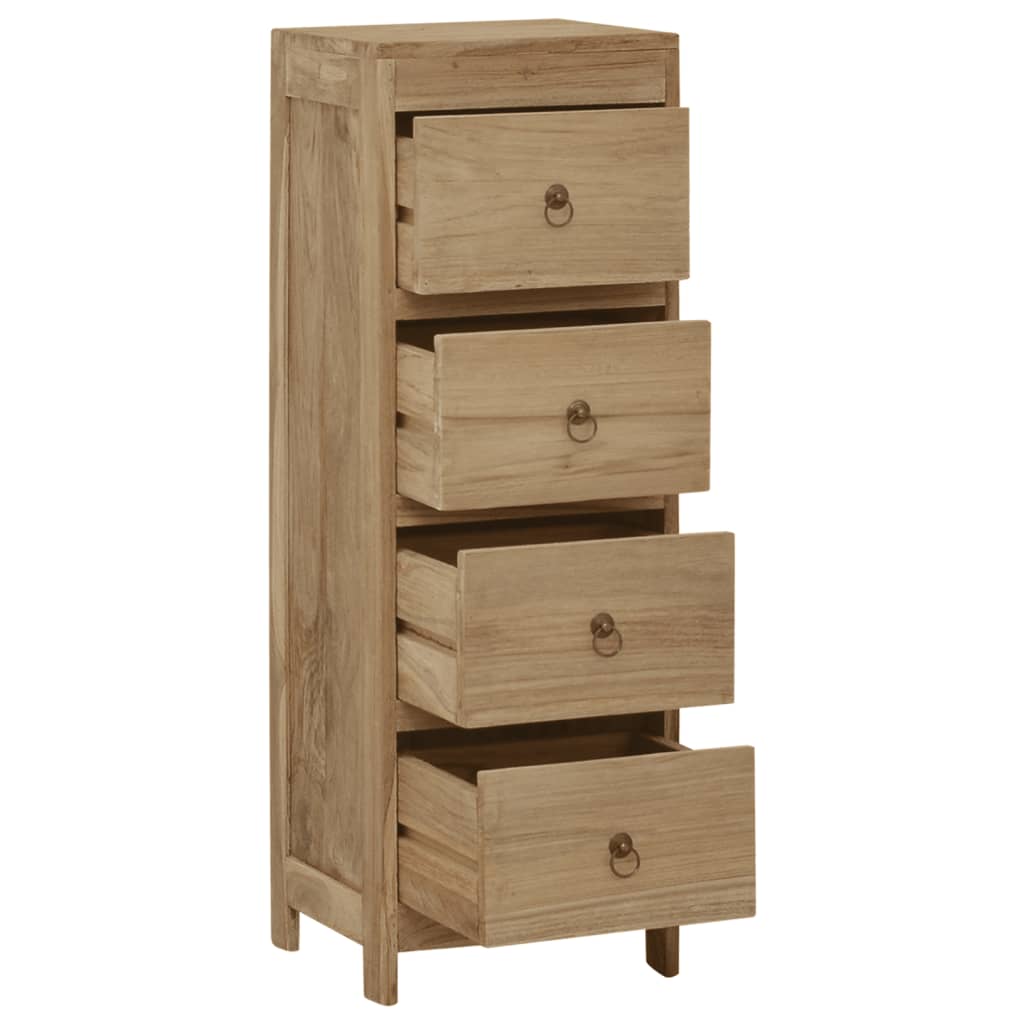 Chest of Drawers 30x30x90 cm Solid Teak Wood