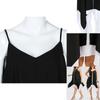 Women Plus Size V Collar Loose Bilayer Dress With Irregular Mini Silhouette For Casual And Party Wear