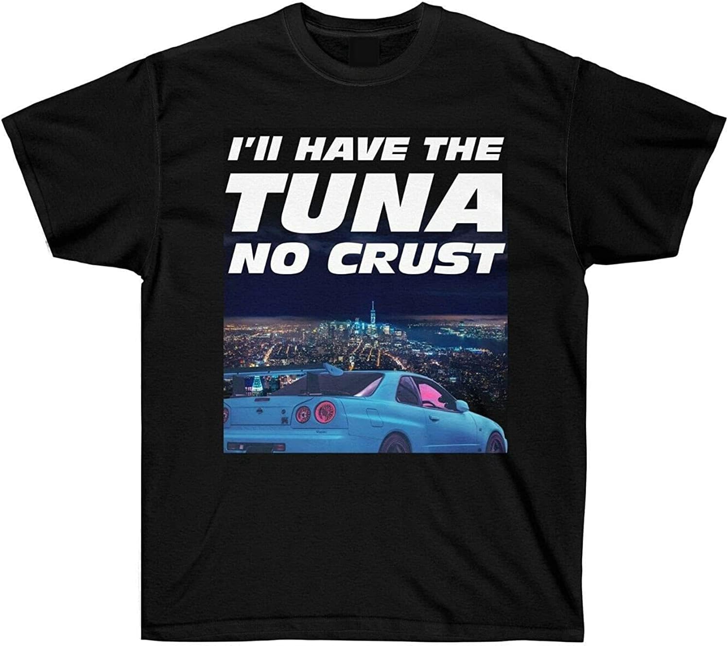I ll Have The Tuna No Crust T-Shirt Paul Walker Fast and Furious Black L чёрный