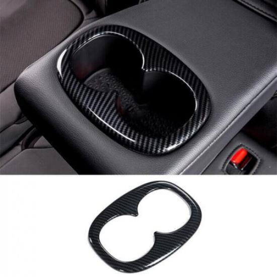 Carbon Fiber Rear Water Cup Panel Cover For Mitsubishi Eclipse Cross 2018-