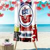 Benutzerdefinierter Name FC Hansa Rostock Druck Strandtuch, Großes Weiches Schnelltrocknendes Handtuch für Strand Camping Schwimmen -HE50