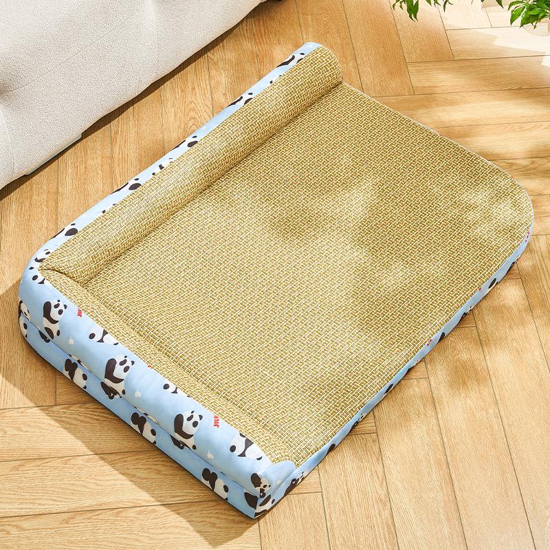 Four Seasons Washable Pet Bed: Cool Nest Cushion for Dogs & Cats