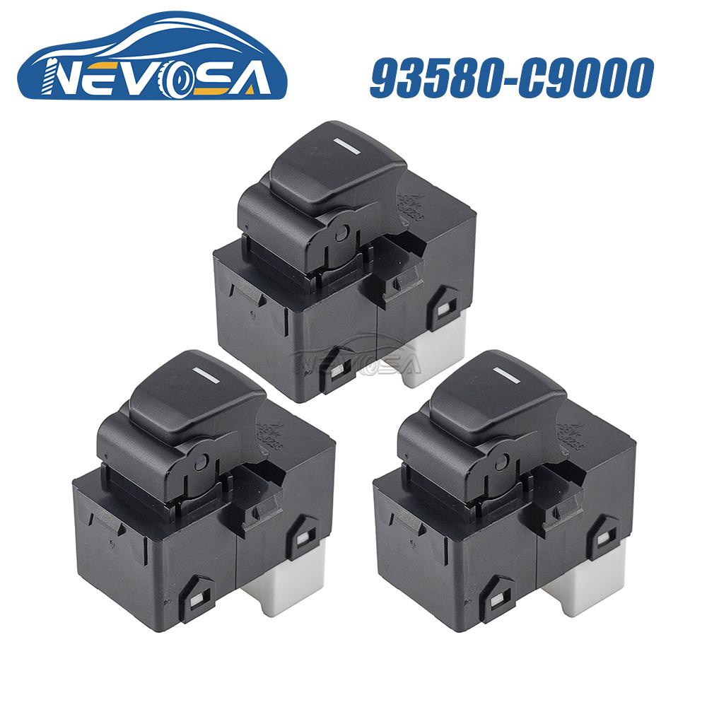 NEVOSA 93570-C90004X 93570-C91004X 93570-C92004X Master & Rear Power Window Switch Button For Hyundai IX25 Creta 2014