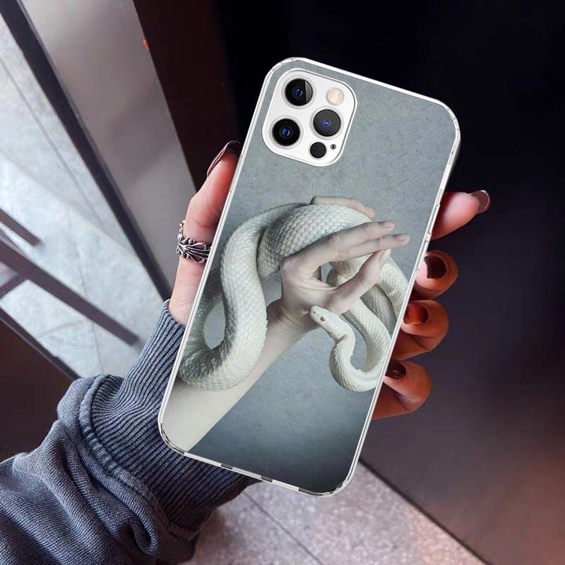 

Animal Leather Snake Scales Phone Case For iPhone 17 Air 11 13 Mini 14 15 Plus 16 12 Pro Max 16E SE 7 8 Pattern Soft TPU Back Co iPhone 16