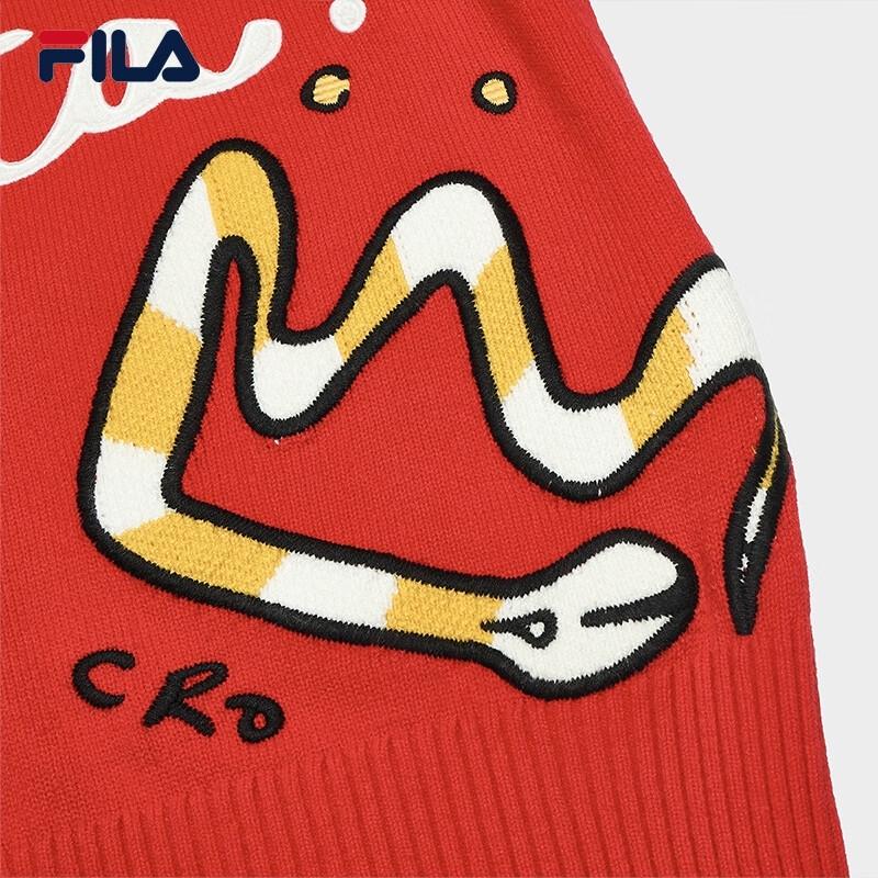 FILA Unisex New Year Graffiti Logo Knitted Sweater