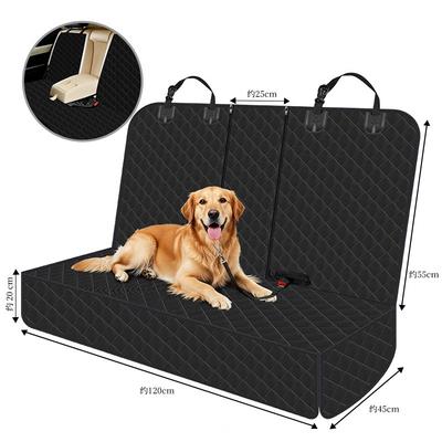 Waterproof Scratch Resistant Dog Car Seat Cover Hammock Protector for Pet Travel Rear Seat Bench Auto Accessories Pet Supplies
