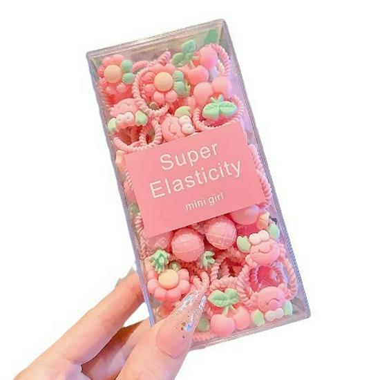 Child-Friendly Baby Hair Tie - Small, High Elasticity Rubber Band for Little Girls