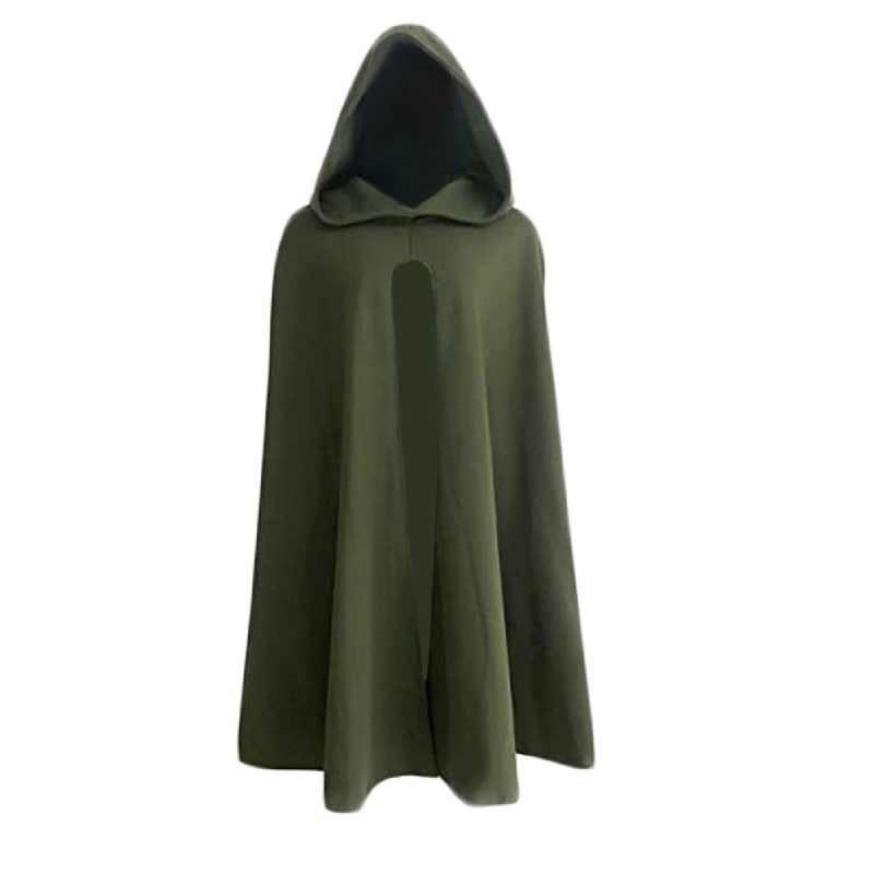 

Vintage Cloak Costume For Halloween Party Cosplay Role Play Stage Performance 2XL зелений