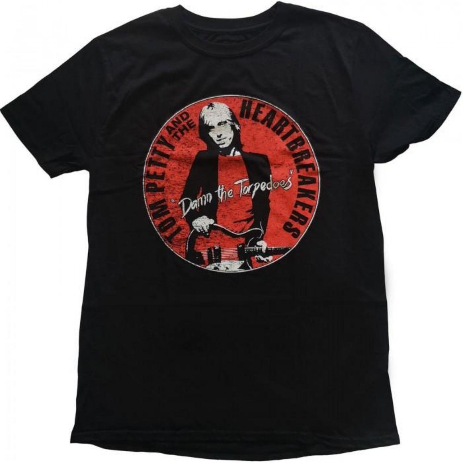 Tom Petty & The Heartbreakers Unisex Adult Damn The Torpedoes T-Shirt S чёрный