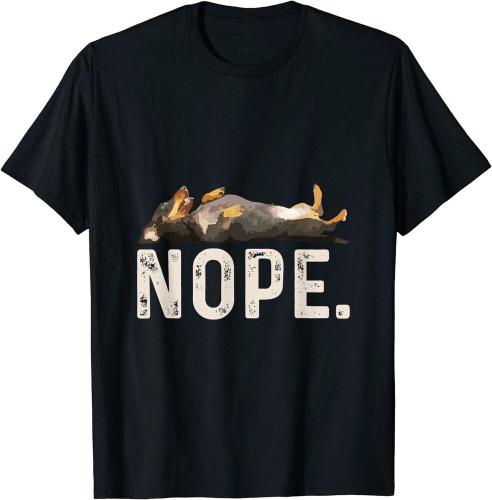 

Футболка унисекс Nope Lazy Dachshund