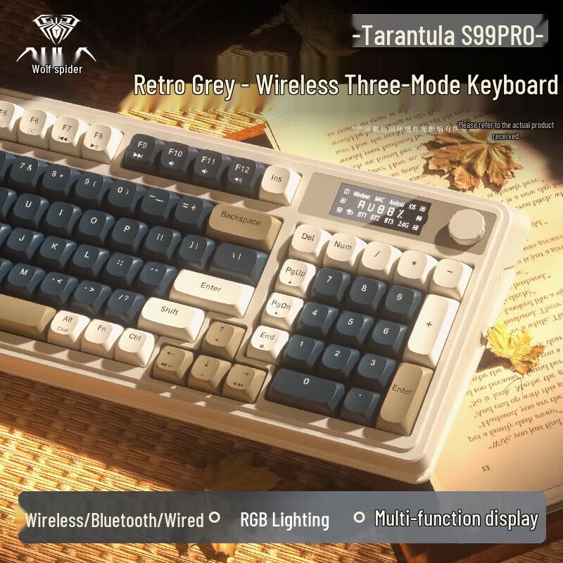 AULA S99Pro 99-Key Tri-Mode Wireless RGB Mechanical Keyboard