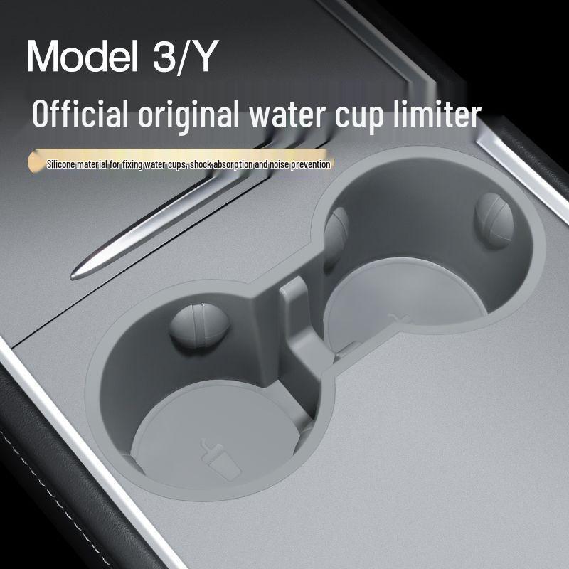 Tesla Model Y/3 Becherhalter-Begrenzer Aufbewahrungsschalen-Rack - Innenzubehör