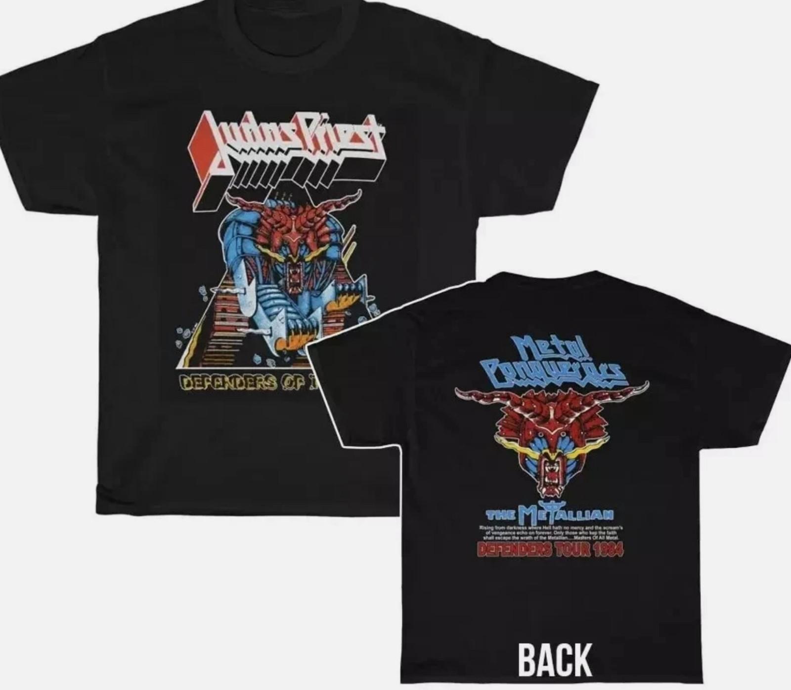 Judas Priest 1984 Defenders Of The Faith Tour Shirt S