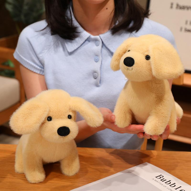 Cartoon Cute Dog Plush Toy Stuffed Animal Small Golden Retriever Doll Kawaii Home Decor Bag Desk Ornament Gift For Girls