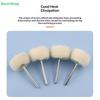 10Pcs Mini Grinding Sanding Head Abrasive Disc Felt 3mm Shank Buffing Wheels Metal Polish Brush Drill Rotary Tool Accessories