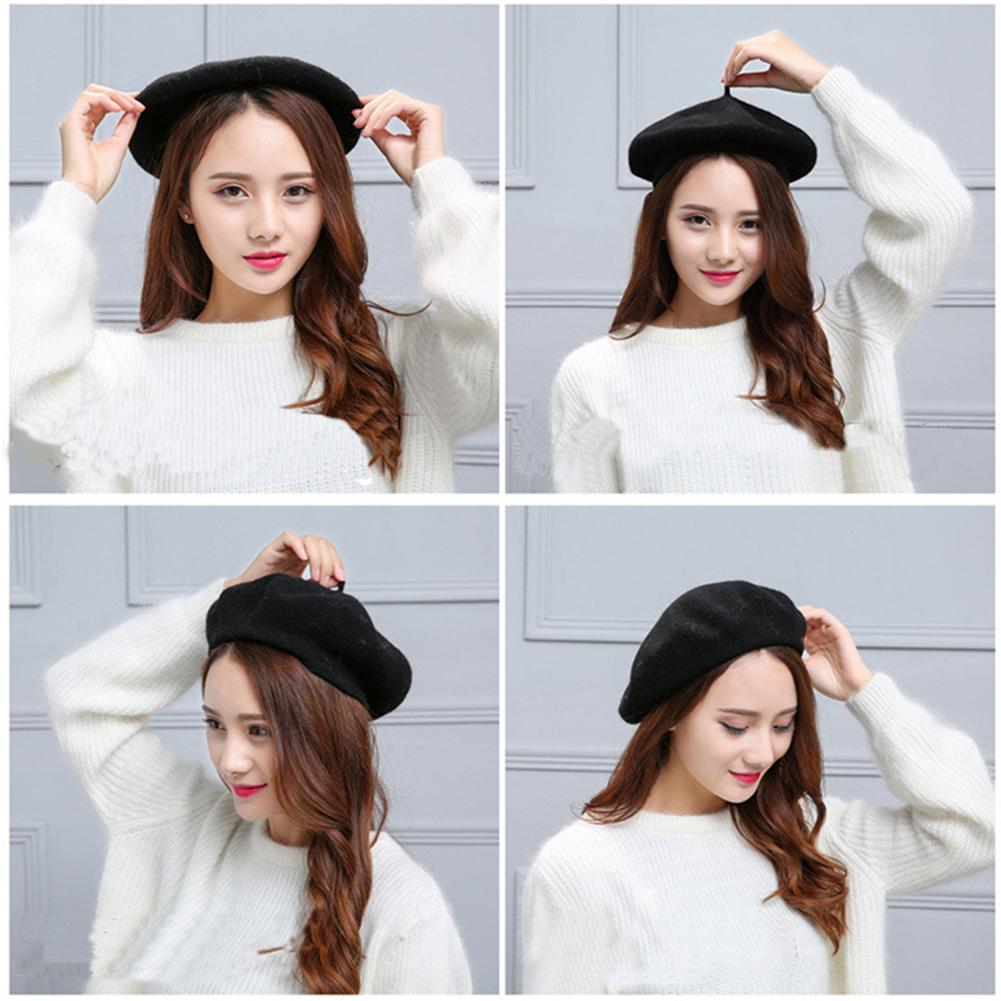 Retro Casual Solid Color Beret Fashionable Versatile Multi-colored Autumn Winter Comfortable Breathable Beret for Women