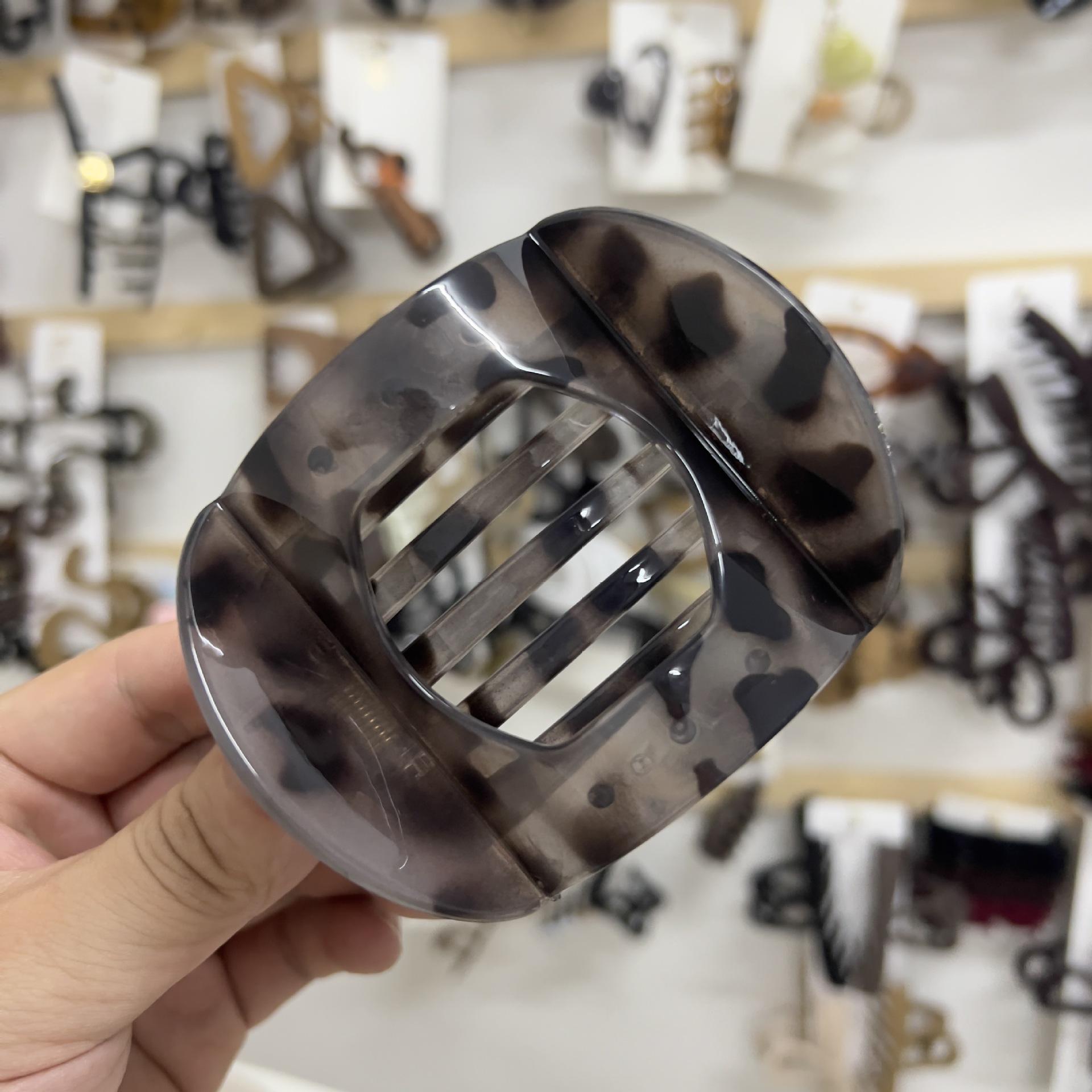 

Vintage Abalone Curved Hair Clip - Large Duckbill Claw for Women s Updo, Gentle on Hair