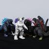 New 10cm Godzilla VS Kingkong Gojira Soft Glue King Ghidorah Action Figure Movable Joints Model Toys For Kid Boy Gift