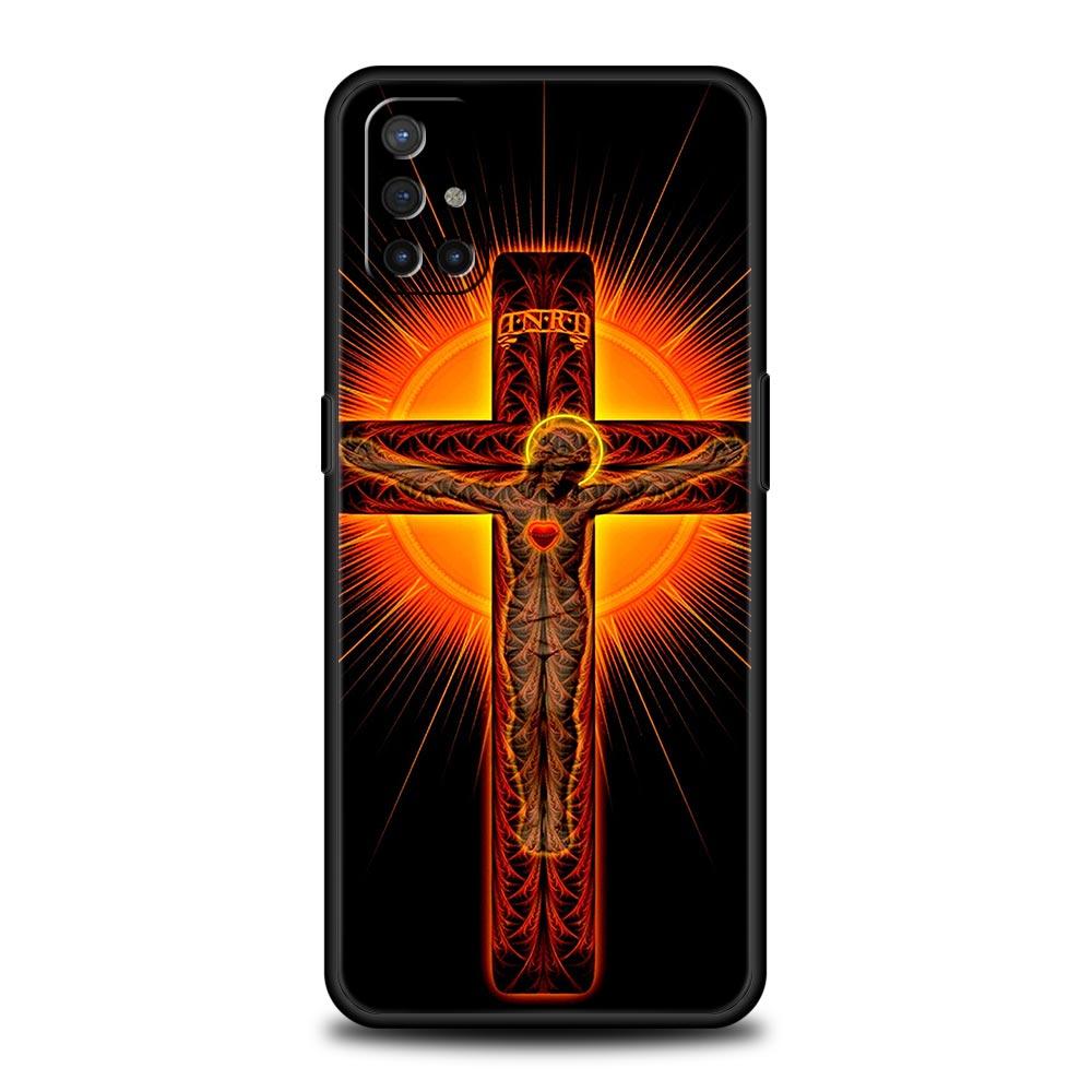 Jesus Flag Christ Religion Faith Phone Case For OnePlus 13 12 11 10 9 8 7T Pro 13R 12R 10R 9RT 8T Nord N30 2T CE 2 3 5G Cover