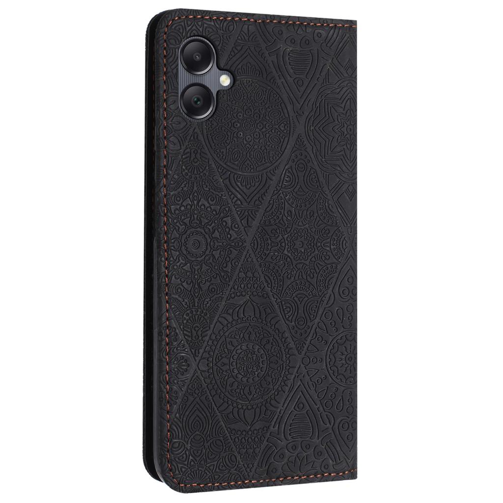 Etui dla Samsung Galaxy A07 4G z nadrukowanym kwiatem, portfel ze stojakiem, skórzane etui na telefon