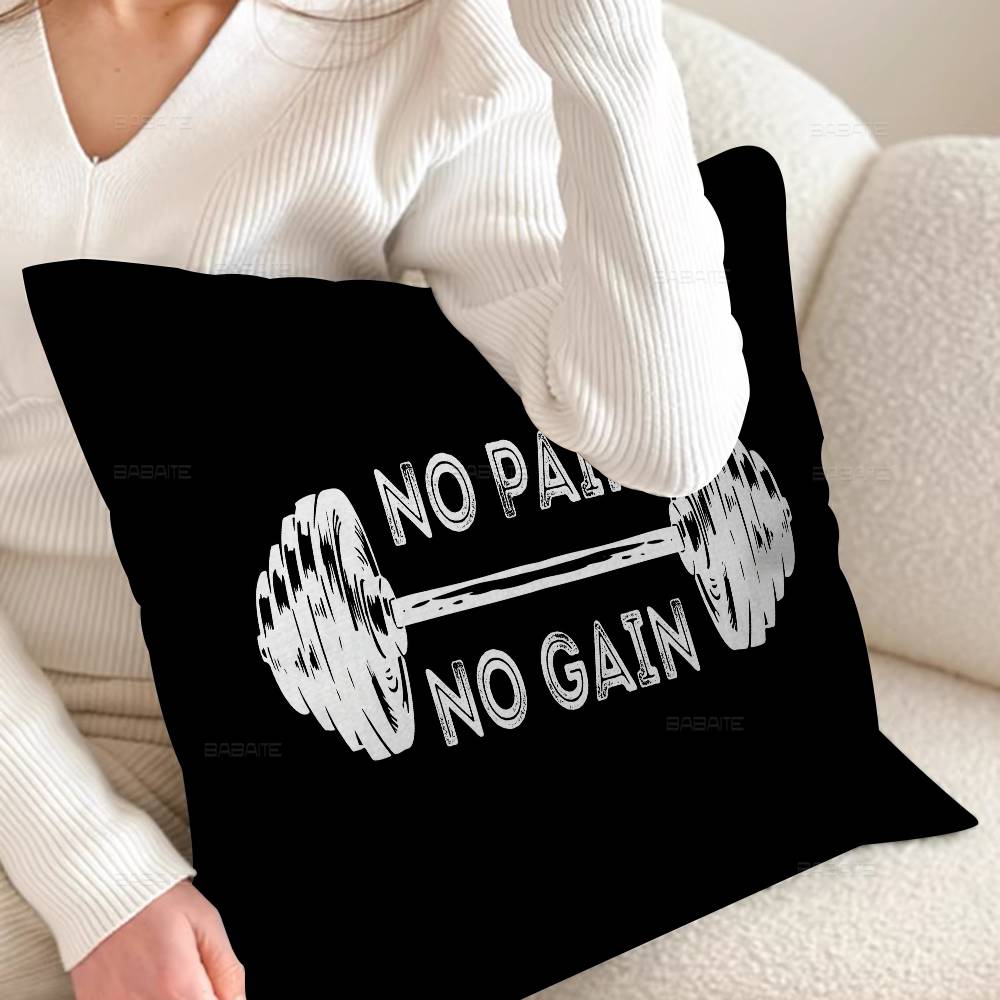 

Powerhouse Gym Cushion Cover Decorative Pillow Sofa Home Decor case pillow cases 12x12Inch