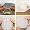 Dia 8-40cm Embroidery Hoops Frame Kit Bamboo Embroidery Hoop Rings For DIY Sewing Cross Stitch Needle Craft Tool Festival Decor