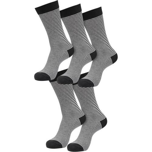 Urban Classics Mens Fine Stripe Socks (Pack of 5)