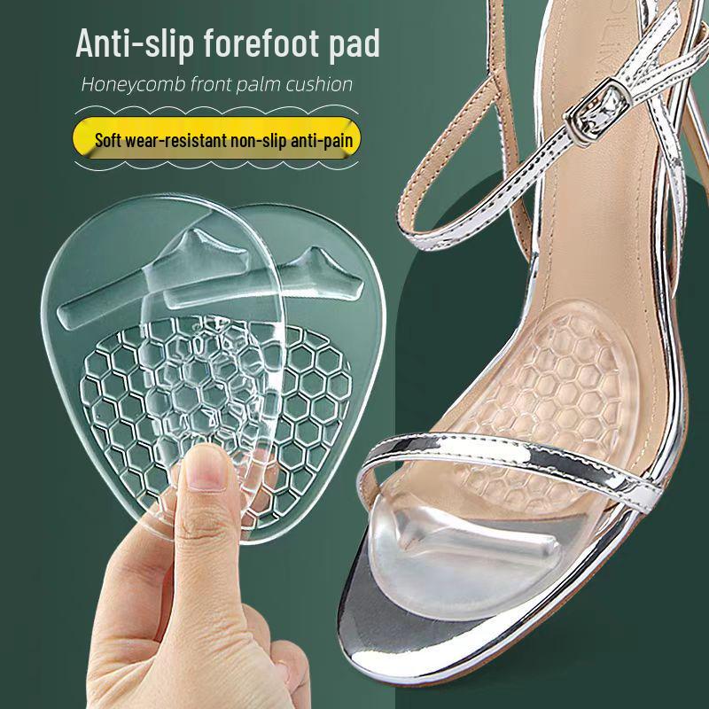 Damska Niewidoczna Silikonowa Wkładka na Śródstopie Przeciw Pęcherzom do Butów na Obcasie - Antypoślizgowa i Regulowana Rozmiarowo