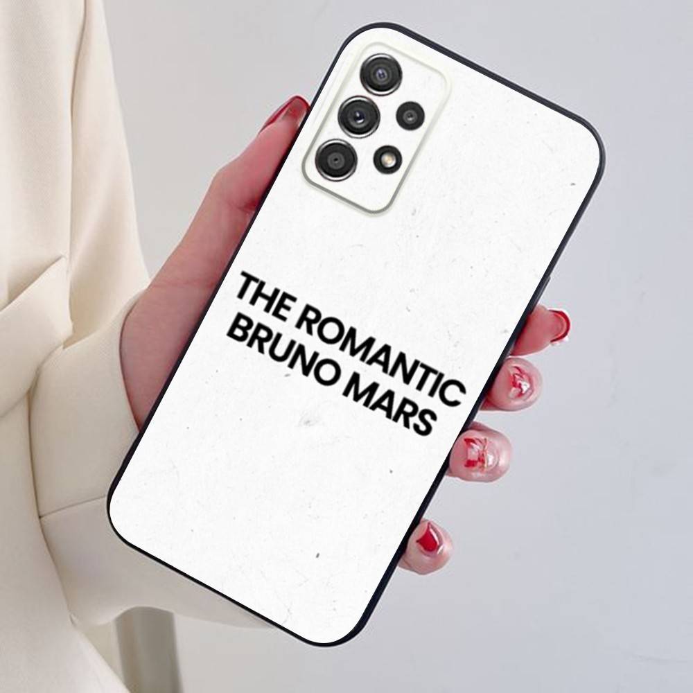 The Romantic B-Bruno M-Mars Phone Case For Samsung S24,21,22,23,30,Ultra,20,Plus,Note,10,9,Black Soft Silicone Case