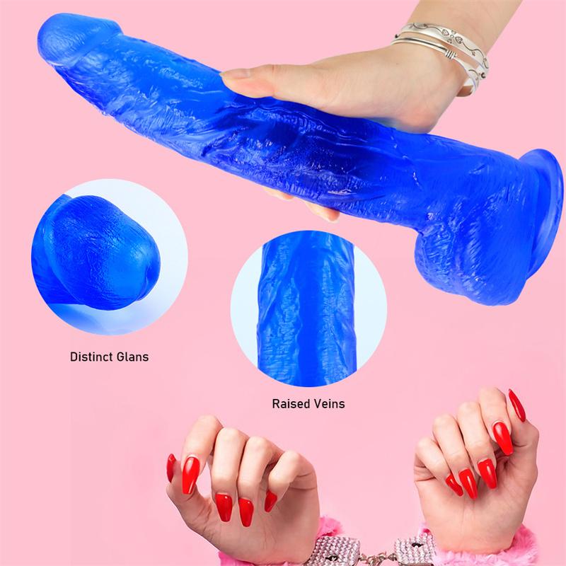 Pointed Head King Simulation Oversized Super Long Thick Dildo Head Small Body Thick Penis Adult Supplies