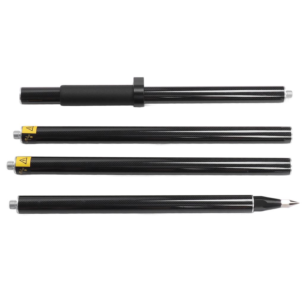 2 Meter 4 Section Survey Pole RTK GPS Carbon Fibre Surveying Prism Pole with Level Bubble 0mm