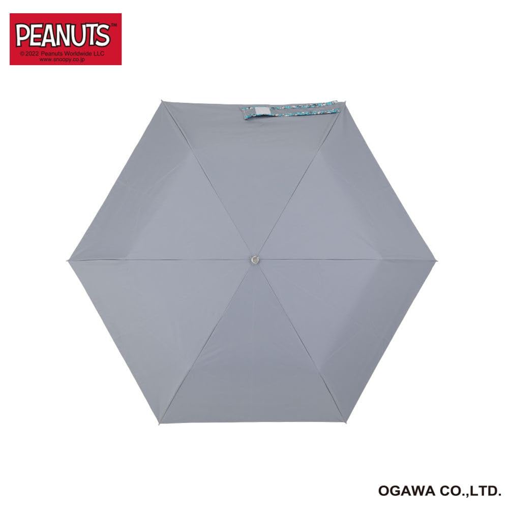 Ogawa Snoopy Folding Parasol for Women, 99.9% UV Protection, Heat Shielding, Water Repellent, Peanuts Space Design, 50cm, 6 Ribs, 56152