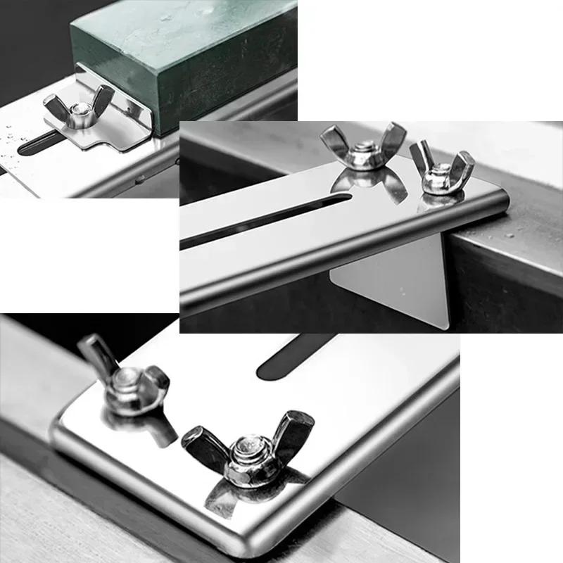 Sink Knife Sharpening Stand Knife Sharpening Stone Knife Sharpener Water Stone Plate Base Angle Guide Adjustable Telescopic