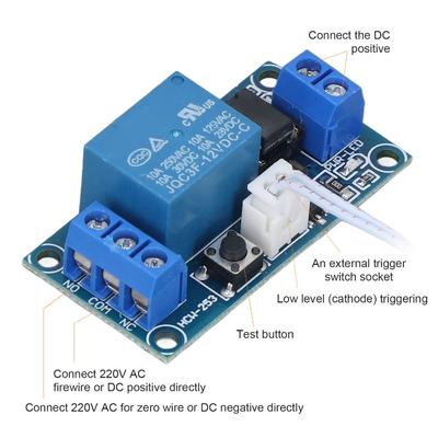 4Pcs 12V Self Locking Relay Module Bistable Design SCM Control SCM Control Relay Board Self Locking Single Bistable Relay Module