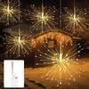 LED Firework Fairy String Lights Battery Powered Starburst Hanging Lamp DIY Garland Twinkle Light for Christmas Wedding Festival Party Decoration