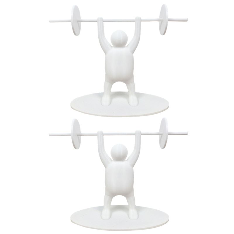 AEE2-Weightlifter Toilet Paper Holder 3D Printed Toilet Paper Holder Athlete Gift Bathroom Decor