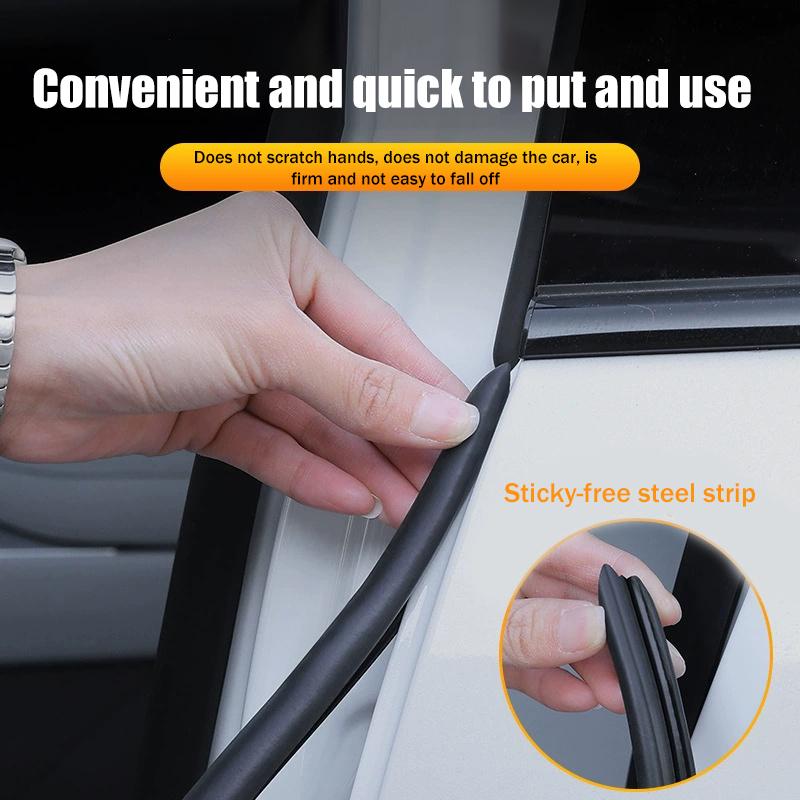 

2Pcs Car B-Pillar Sealing Strip With Steel Bar Car Door Edge Seal Strip Car Silicone Weatherstrip Insulation Sealing Strips 2Pcs