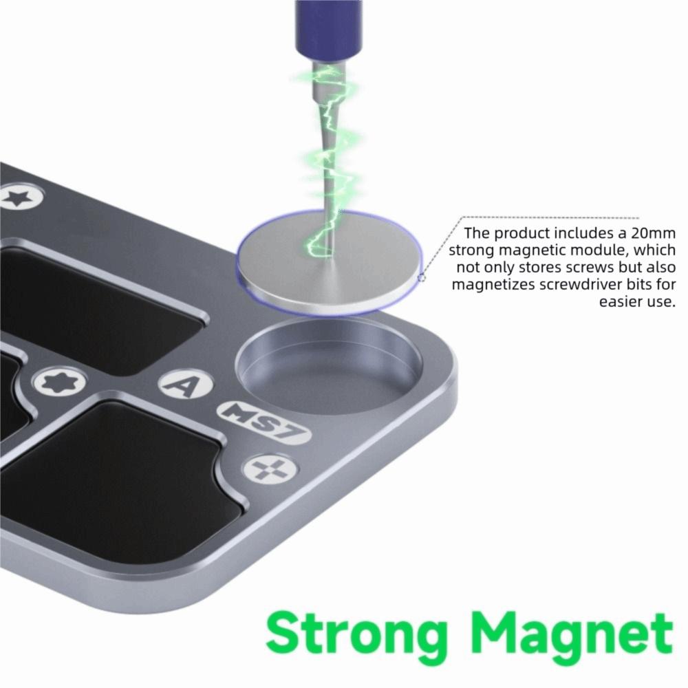 Rubber Mat Magnetic Screw Storage Tray Strong Magnet Module MS7 Screw Tray  Storage Tools