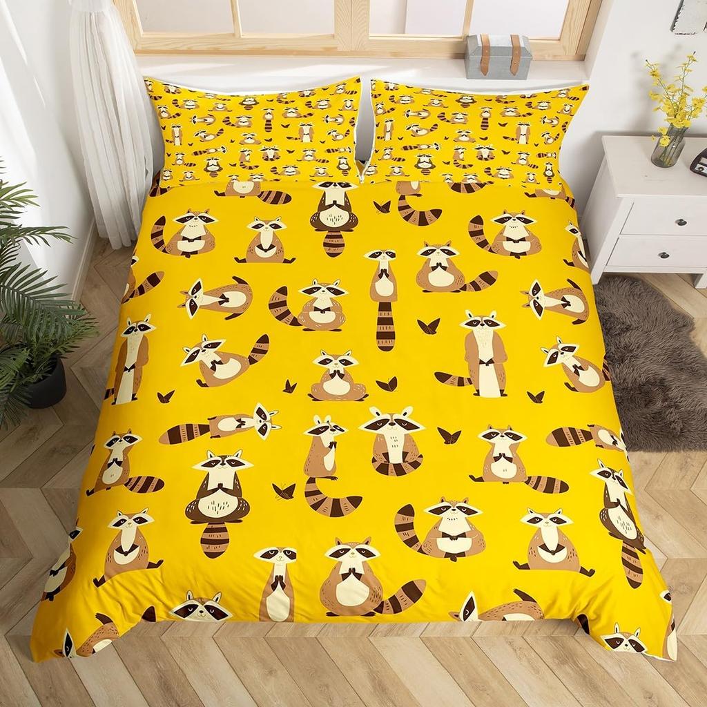 Comforter Raccoon Galaxy Bedding Set Queenstarry Sky Comforter Set For Child Teen Roomwild Animal Ferret