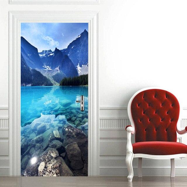 Glowing In the Night Castle Sticker Decals for Door Decoration Waterproof Removable Vinyl DIY Stickers Porte Princess Girls Room