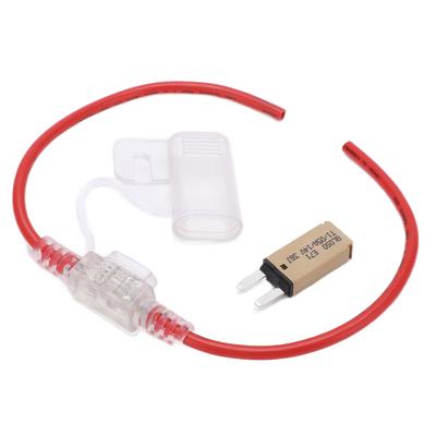 31,5 cm Auto Sicherungshalter Wasserdicht 12AWG mit Automatischer Rückstellung 5A Sicherung TPE+PVC für Wohnmobil Yacht LKW