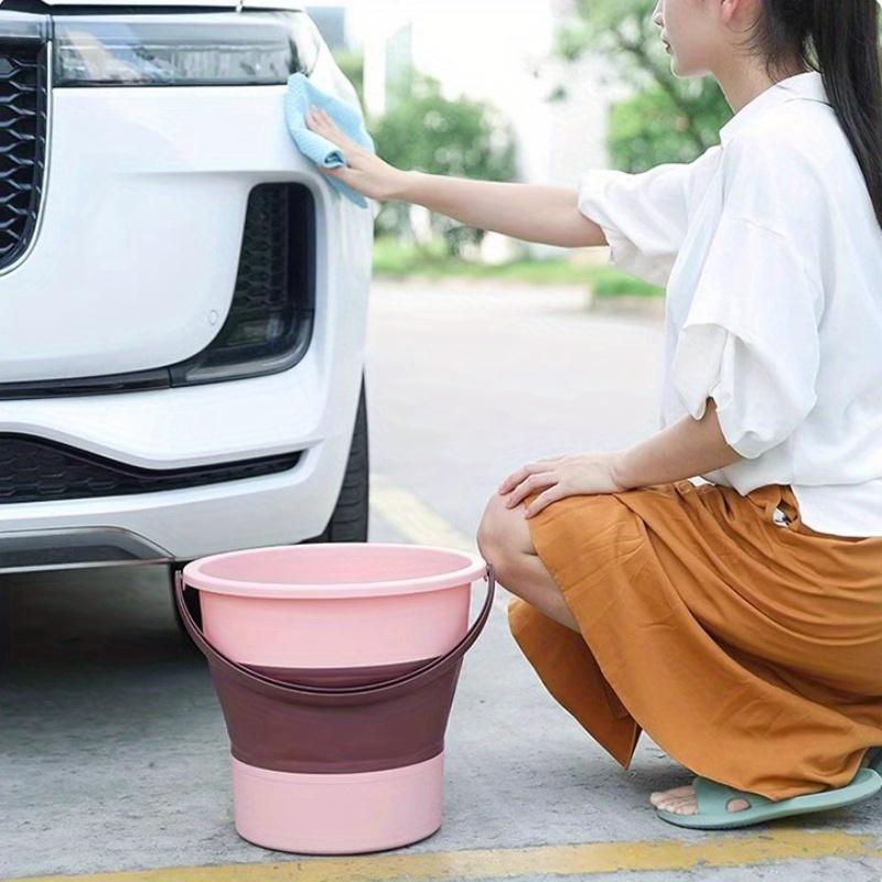 Multi Functional Folding Bucket, with Hand-held Fishing Bucket,Camp Bucket,Easy Storage,Space Saving,Indoor and Outdoor Supplies