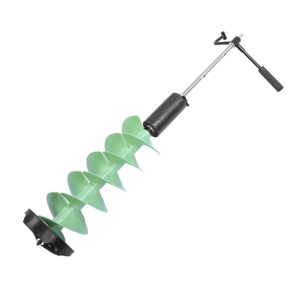 Ice Drill Auger 8in Diameter 28in Length Nylon Ice Drilling Auger with 70cm Extension Rod for