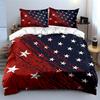 American Flag Star Bedding Set Bedding Duvet Cover Set Duvet Cover Pillowcases (1 * Duvet Cover 2 * Pillowcases, Without Duvet Insert)