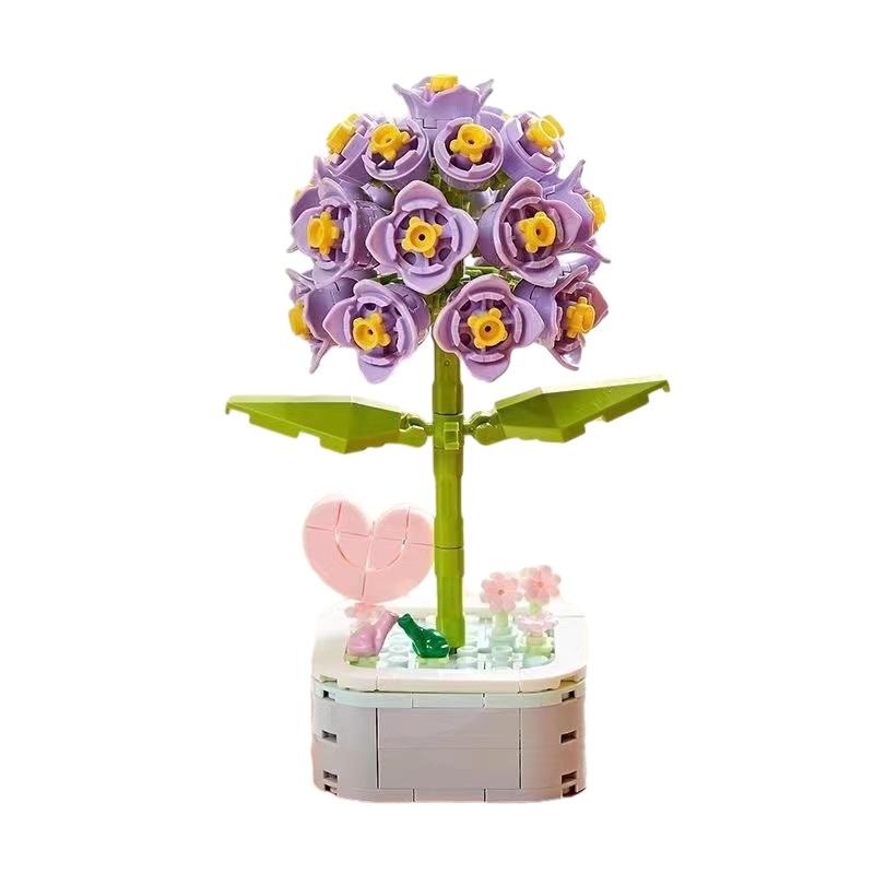 

Развивающая игрушка для сборки цветов, инновационные растительные строительные блоки для детей, материал АБС-пластик Hyacinth