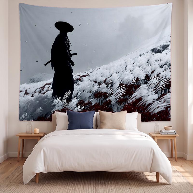 Samurai (1) Art Wall Hanging Tapestry for Home Bedroom Living Room Decor Great Gift Idea