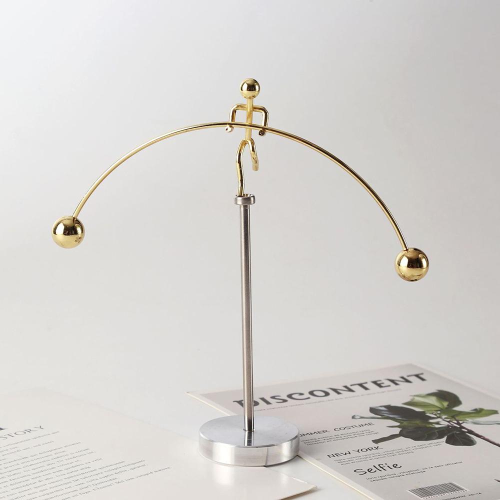 Dynamic Balancing Instrument Weightlifting Tumbler Balancing Apparatus Micro Model Home Desktop Science Decor Ornament