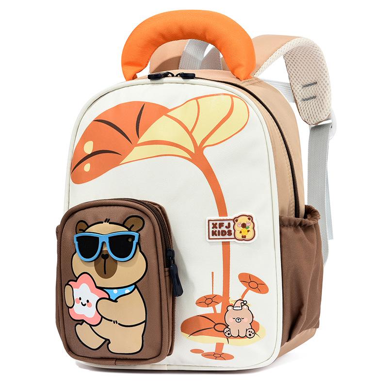 Lightweight Cute Cartoon Animal Backpack for Boys & Girls Aged 3-6 with Spine Support and Weight Reduction