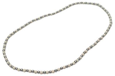 Terahertz Ore Rubber Necklace Hokutolite Authentic Made In Taiwan 4mm 60cm Health Accessories A Stretchable Rubber Necklace That Can Be Worn Over the